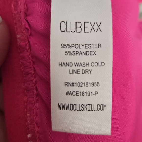 Dolls Kill - Club Exx - Hot Pink Pixie Playroom Sequin Bra - Picture 5 of 5